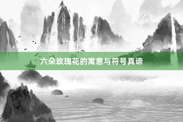 六朵玫瑰花的寓意与符号真谛